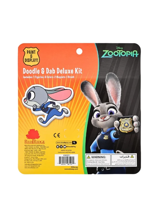 ديزني Zootopia Judy Doodle & Dab Deluxe Kit | Paint & Display | Art & Craft  Kit | Age 3+