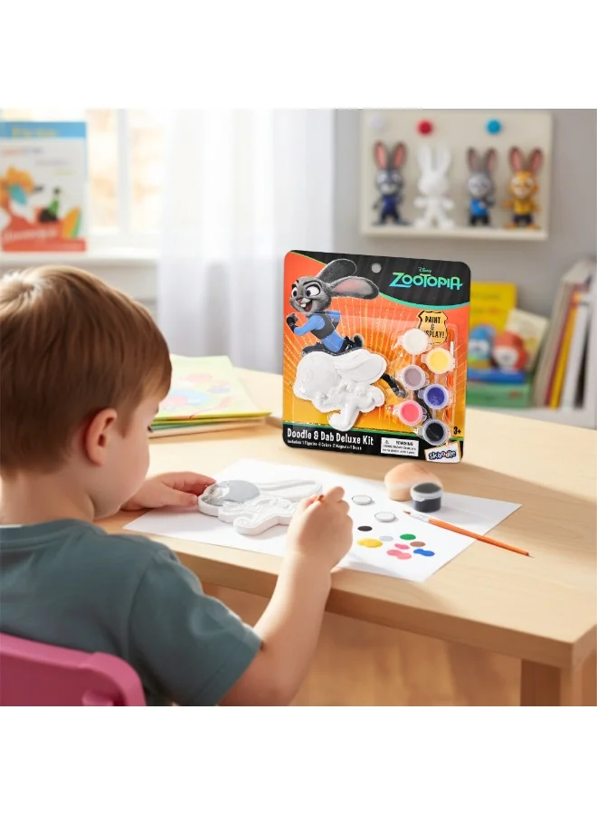 ديزني Zootopia Judy Doodle & Dab Deluxe Kit | Paint & Display | Art & Craft  Kit | Age 3+