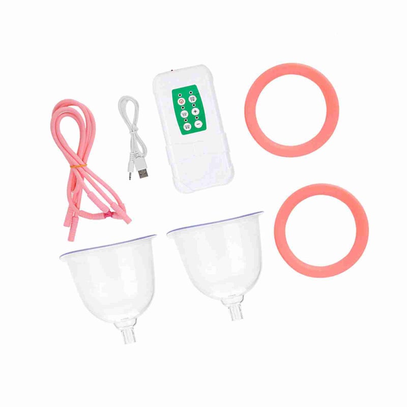 آلة قوية لتكبير الثدي بالمُحسِب الكهربائي كأس مزدوج شحن USB (أحجام CD) - Image 5