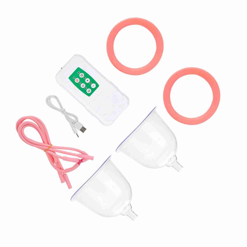 آلة قوية لتكبير الثدي بالمُحسِب الكهربائي كأس مزدوج شحن USB (أحجام CD) - Image 4