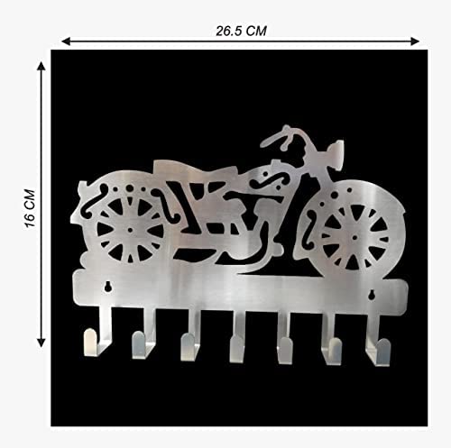 Carving Trends Bike Shape Key Holder Silver Durable and Stylish Perfect for Home Office Gift Ideas - Image 4