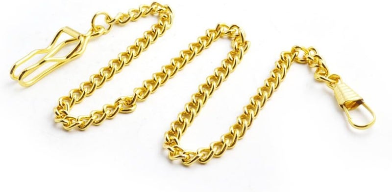 BoShiYa Clip Pocket Watch Chain for Men Vintage Metal Alloy Albert Vest Chain 14.9 Inch Pocket Watch Chains Link - Image 2