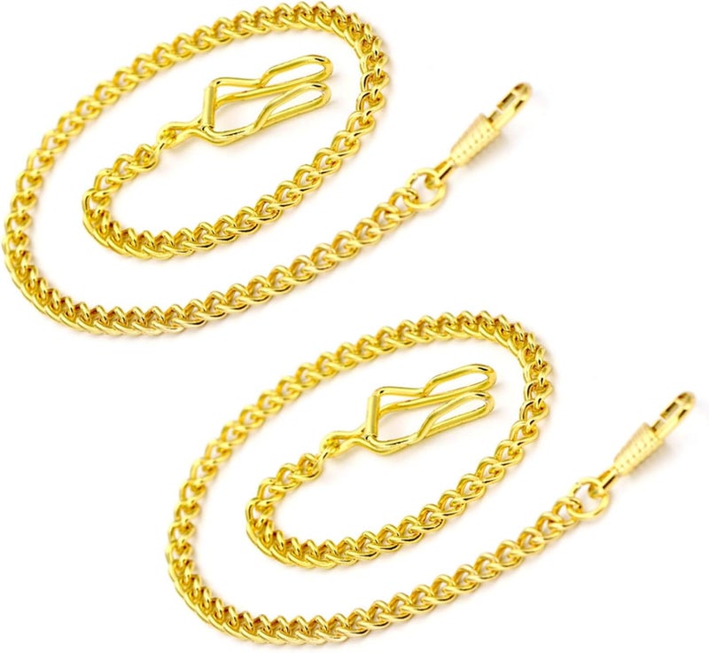 BoShiYa Clip Pocket Watch Chain for Men Vintage Metal Alloy Albert Vest Chain 14.9 Inch Pocket Watch Chains Link - Image 1