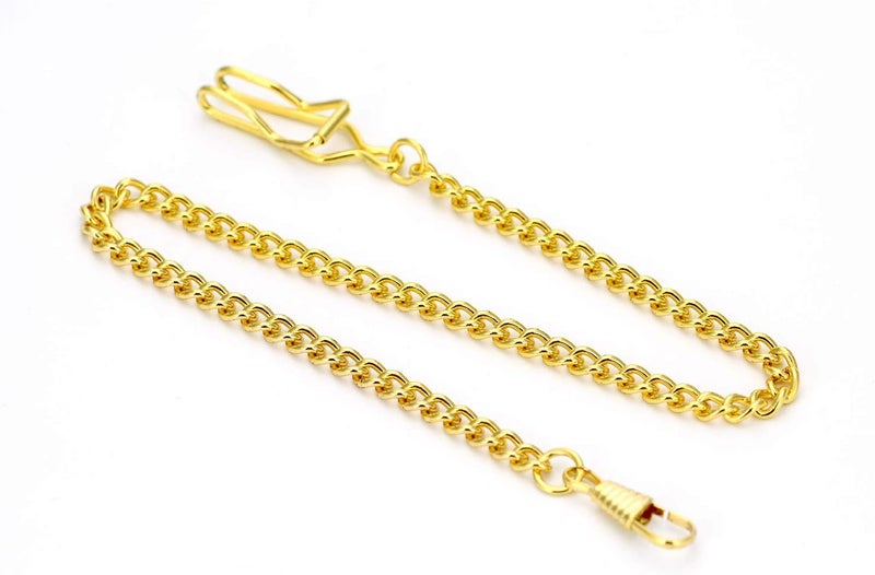 BoShiYa Clip Pocket Watch Chain for Men Vintage Metal Alloy Albert Vest Chain 14.9 Inch Pocket Watch Chains Link - Image 3