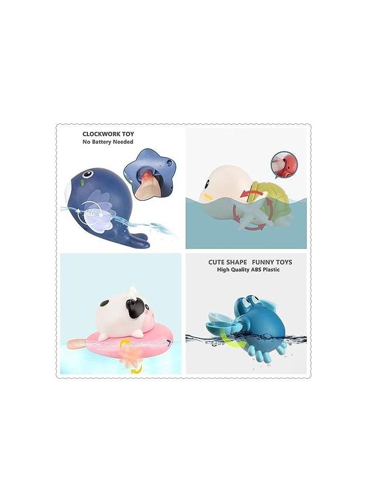 Generic - Bath Toy,Cute Animal Clockwork Bathtub Swimming Pool Toy,Baby Bath Toys for Toddlers 1-3, Boys & Girls Water Bath Toy Set,5 Pack - Image 1