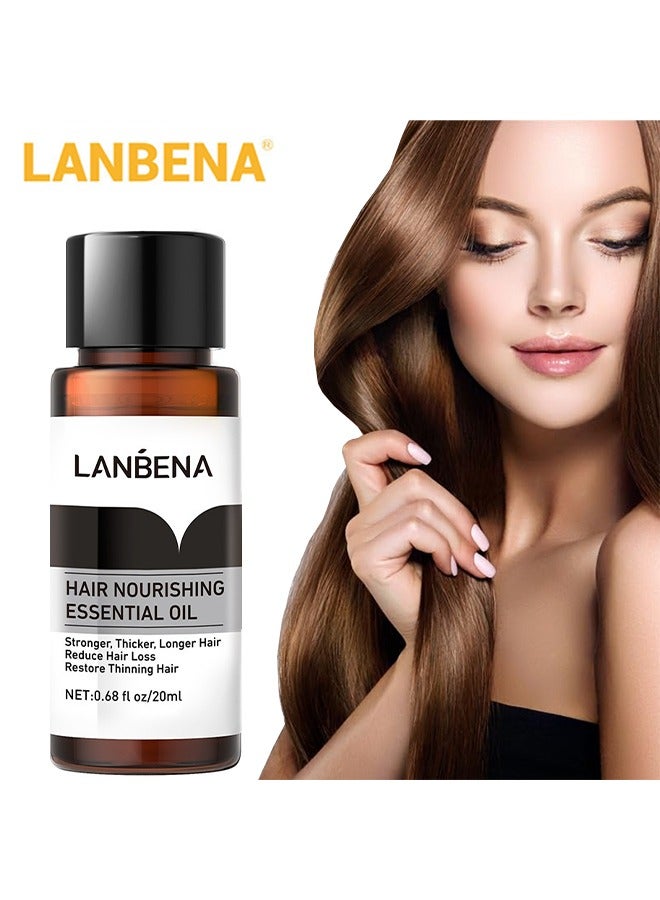 لان بينا زيت أساسي لنمو الشعر، العناية بالشعر ومنع تساقطه، نبات الزنجبيل الطبيعي يعزز كثافة الشعر 20 مل - Image 1