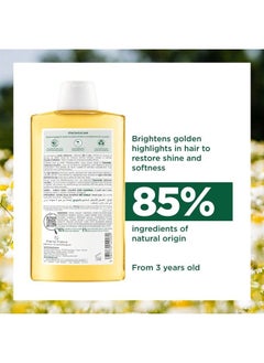 Klorane – Brightening Shampoo with Chamomile – Enhances Highlights & Brightens Blonde Hair – Hydrogen Peroxide, Ammonia, Silicone, Paraben & Sulfate Free – 13.5 fl. oz.  - Image 3