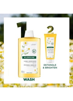 Klorane – Brightening Shampoo with Chamomile – Enhances Highlights & Brightens Blonde Hair – Hydrogen Peroxide, Ammonia, Silicone, Paraben & Sulfate Free – 13.5 fl. oz.  - Image 5