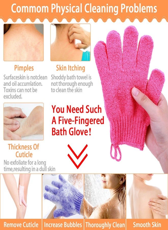 Nidy® Double Sided Exfoliating Gloves Body Scrubber Scrubbing Glove Bath Mitts Scrubs for Shower, Body Spa Massage Dead Skin Cell Remover 1 Pair - Image 5