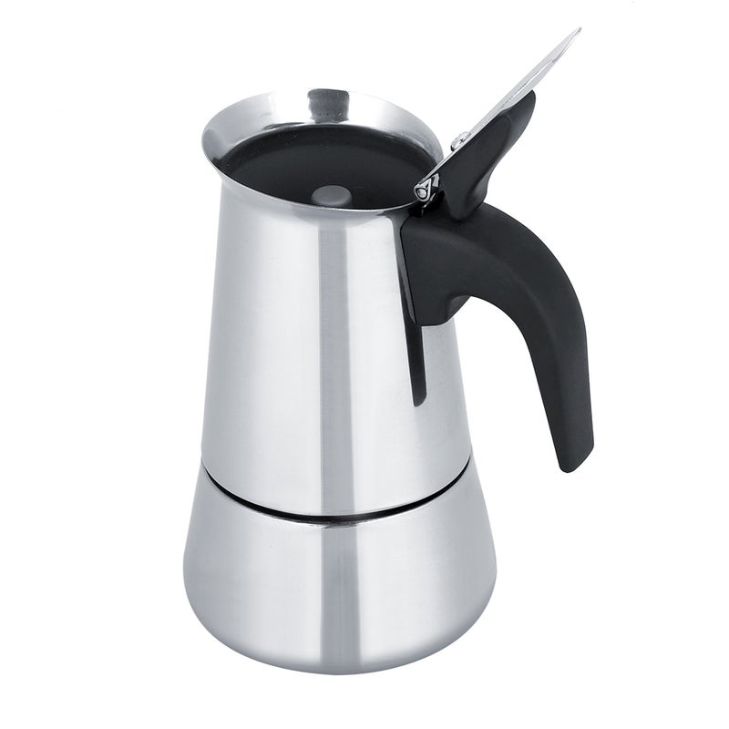 Portable Stainless Steel Coffee Pot Moka Espresso Maker Mocha Pot (450ml) - Image 2