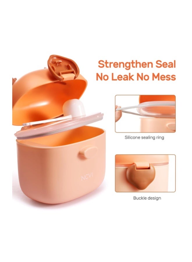 Twisoo Baby Formula Milk Powder Dispenser with Scoop, Airtight, BPA-Free, Spill-Proof, Stackable Snack Storage, Pink - Image 4