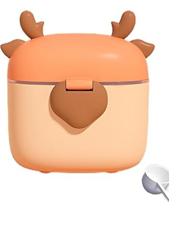 Twisoo Baby Formula Milk Powder Dispenser with Scoop, Airtight, BPA-Free, Spill-Proof, Stackable Snack Storage, Pink - Image 1