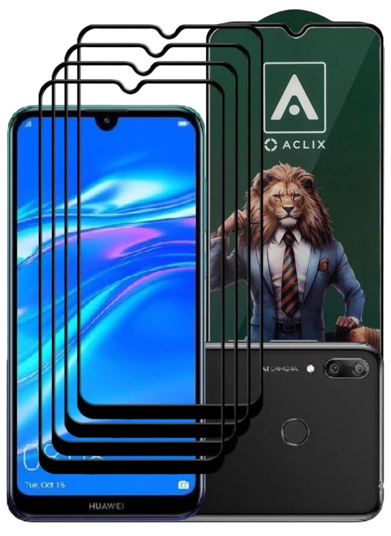 أكاليكس 4 قطع، حماية شاشة،  لهاتف هواوي  Y7 (2019) ، جودة ممتازة. - Image 1