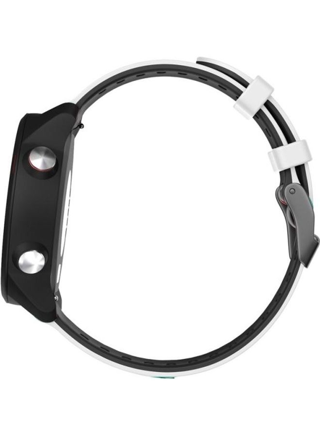 NIBEMINENT Two-Color Silicone Replacement Strap For Garmin Vivoactive 4 / Venu 2 White/Black - Image 4