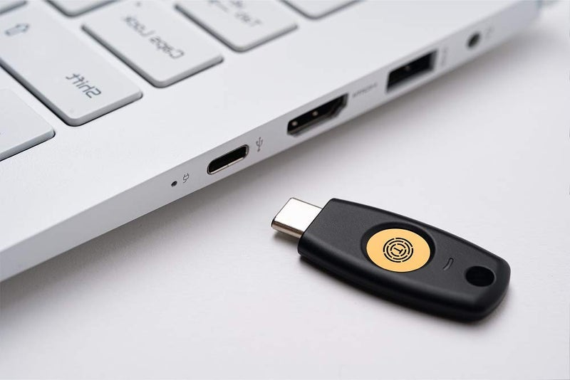 Trustkey مفتاح أمان FIDO2 U2F كلمة مرور المصادقة الثنائية (2FA) مفتاح USB PIN+لمس (غير بيومتري) USB-C نوع TrustKey T120 - Image 4