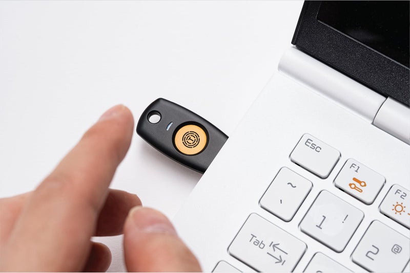 Trustkey مفتاح أمان FIDO2 U2F كلمة مرور المصادقة الثنائية (2FA) مفتاح USB PIN+لمس (غير بيومتري) USB-C نوع TrustKey T120 - Image 5