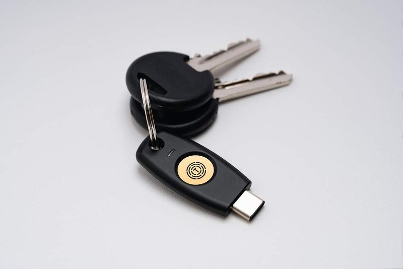 Trustkey مفتاح أمان FIDO2 U2F كلمة مرور المصادقة الثنائية (2FA) مفتاح USB PIN+لمس (غير بيومتري) USB-C نوع TrustKey T120 - Image 3