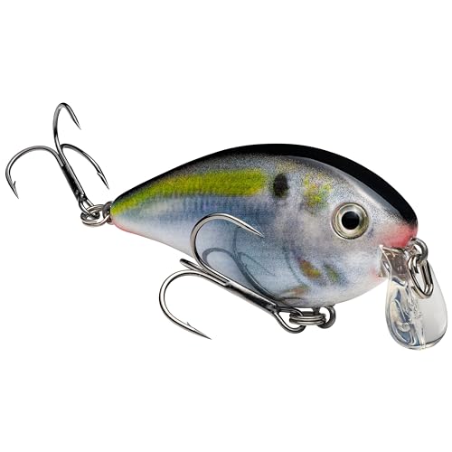 Strike King (HCKVDS1.5SH-699) KVD 1.5 Shallow Squarebill Fishing Lure, 699 - Natural Shad, 3/8 oz, Black Nickel Hooks - Image 1