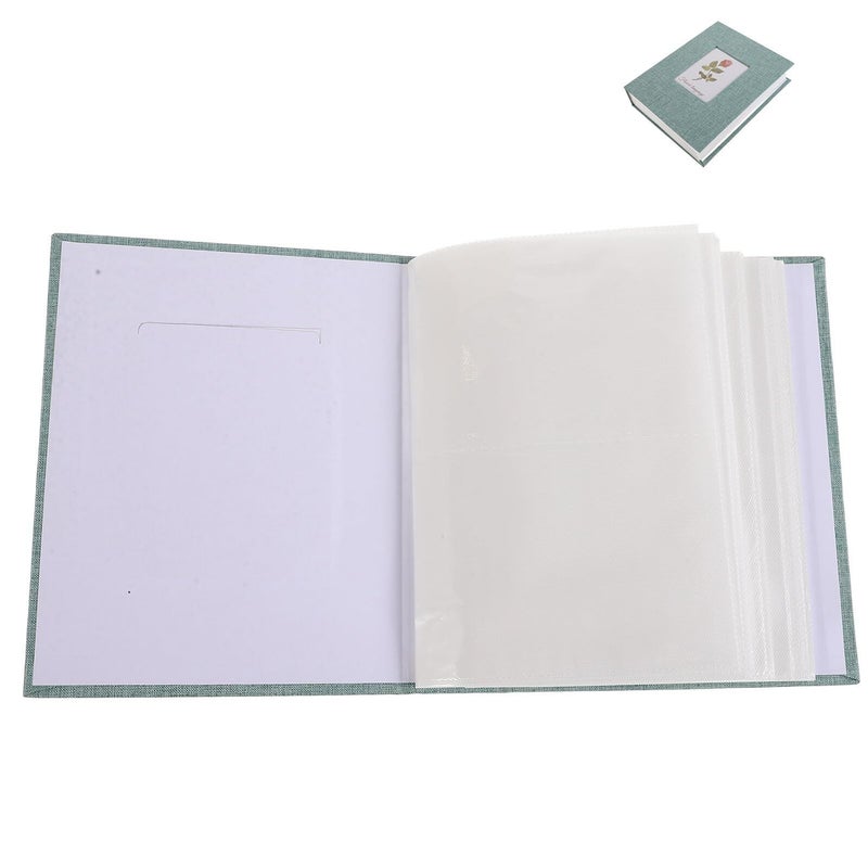 6 Inch Green DIY Scrapbook Album With 200 White Pages For Photo Memory Keeping - Image 2