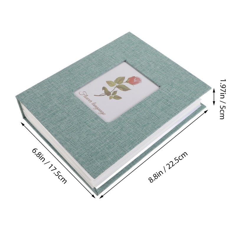 6 Inch Green DIY Scrapbook Album With 200 White Pages For Photo Memory Keeping - Image 3