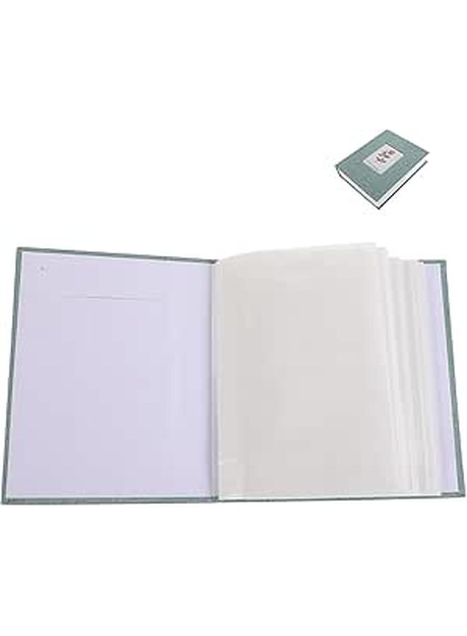 6 Inch Green DIY Scrapbook Album With 200 White Pages For Photo Memory Keeping - Image 1