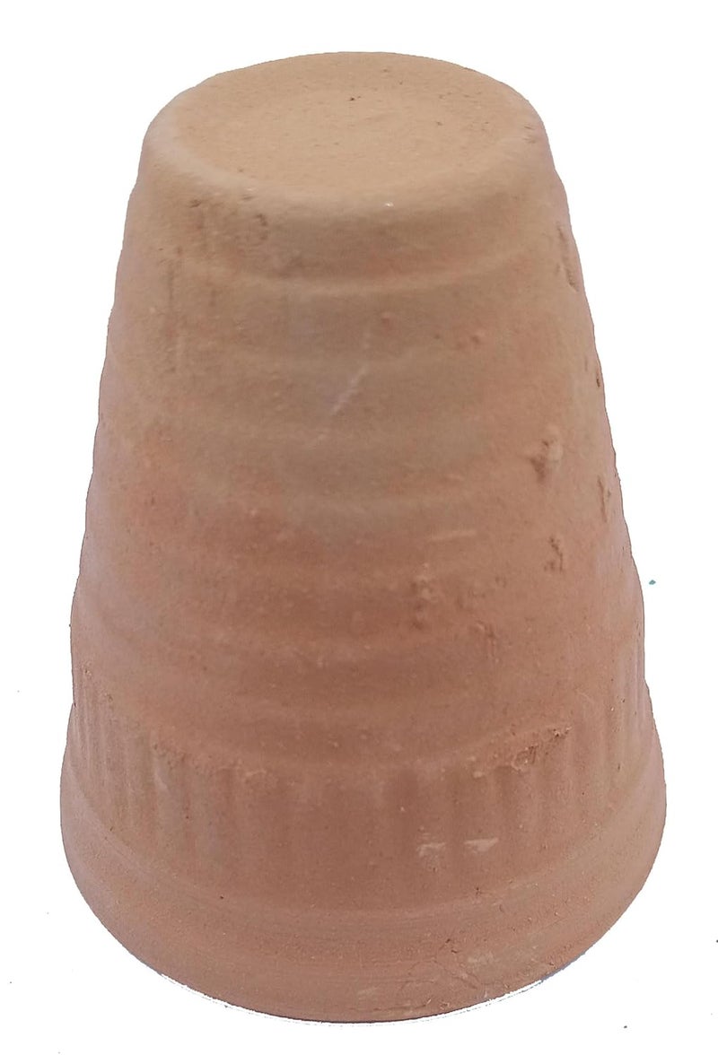 Terracotta Clay Glass Mitti Glass Mug for WaterTeaCoffeeLassi 50ML Pack of 6  - Image 3
