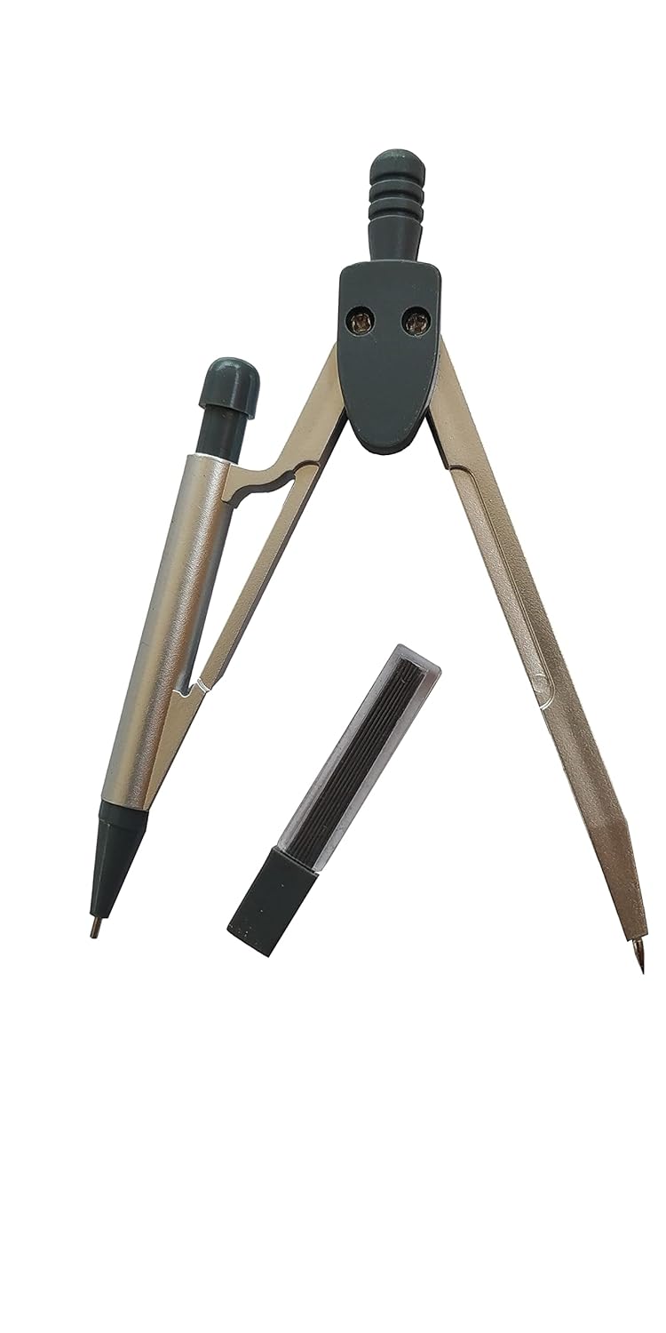 Jupiter Mod. 115 school student Plastic Compass with Joint Pencil and free Lead Box for drawing Arcs & Circles(Plastic, 3 pieces pack) - Image 3