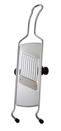 RÖSLE Rosle 95028 Stainless Steel Adjustable Gourmet Food Slicer Hand-Held Mandoline With Hand Guard - Image 1