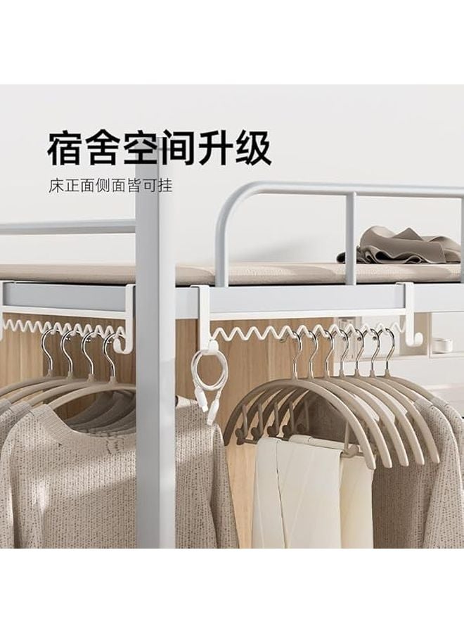 حامل تخزين السرير الأسود فوق الباب لتنظيم المنزل والنزل - Image 4