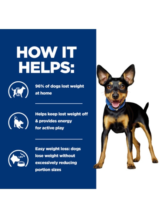 Hill's Hill’s Prescription Diet Metabolic Mini Dry Dog Food – Chicken – Weight Management 1KG - Image 3