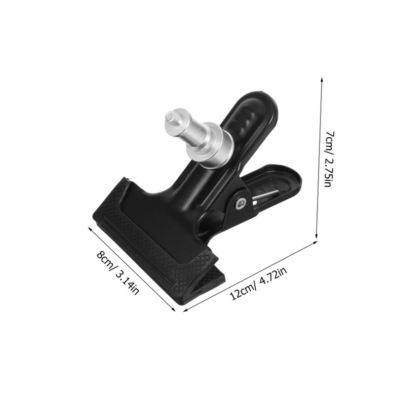 Heavy Duty Black Spring Clamps For Photography Backdrop Secure Grip Muslin - Image 3