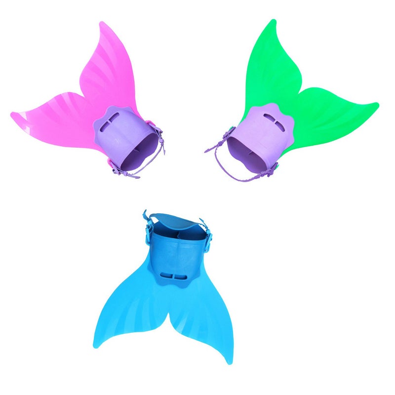 Mermaid flippers children's frog shoes wholesale mermaid conjoined flippers Whale Tail Flippers single flippers - Image 2