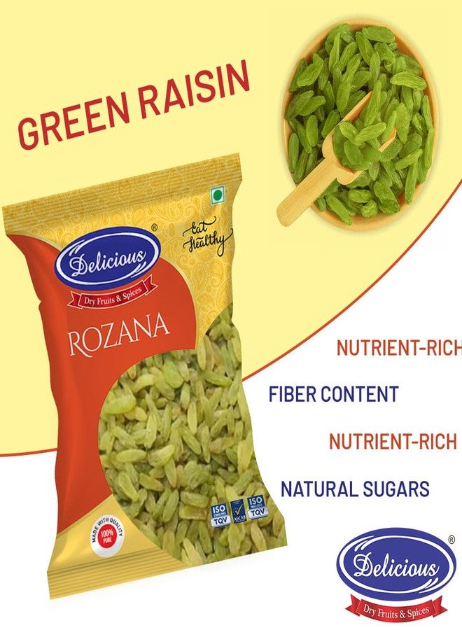 Delicious Rozana Green Raisins | Kismis Dry Fruits | Dry Grapes | Premium Kishmish | Kismis 500gm - Image 3