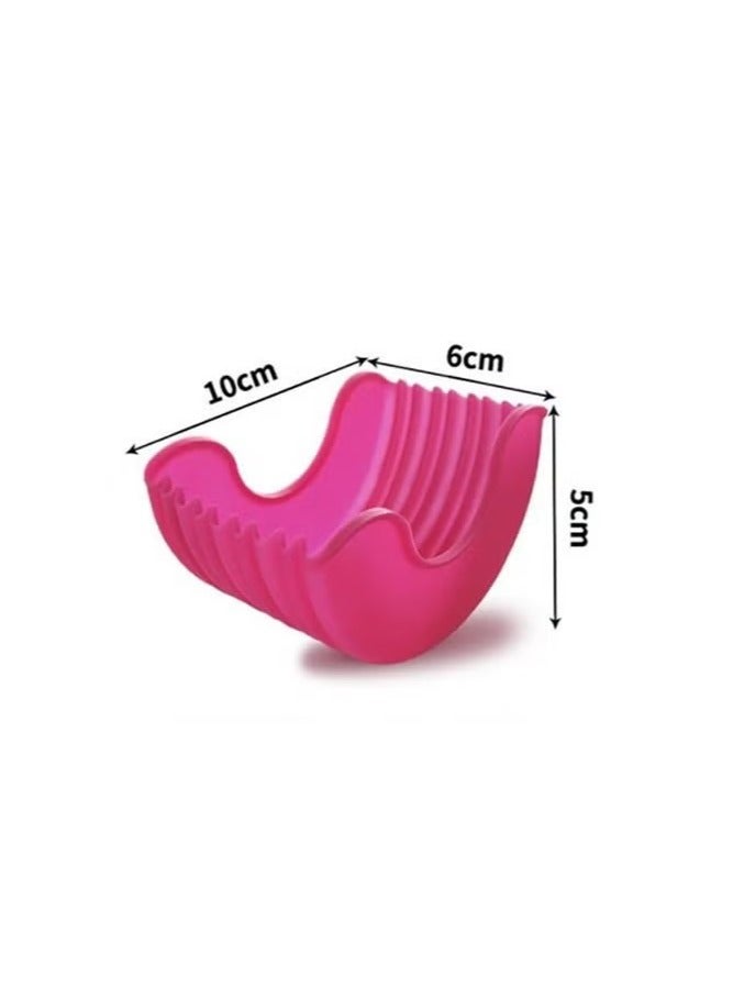 Realfrog 4pcs Silicone Hamburger Holder, Free Touch Anti-falling Hamburger Holder Hamburger Box Tray Retractable - Image 4