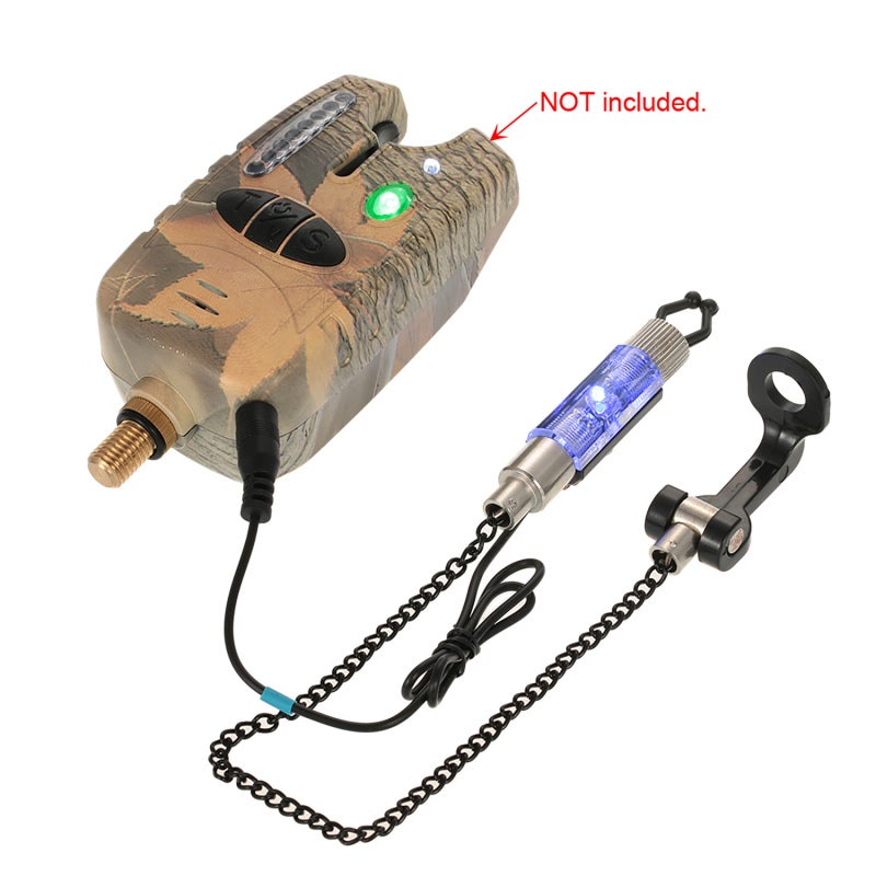 COONOR Iron Fishing Bite Alarm Chain Hanger Swinger LED Illuminated Indicator - Image 5