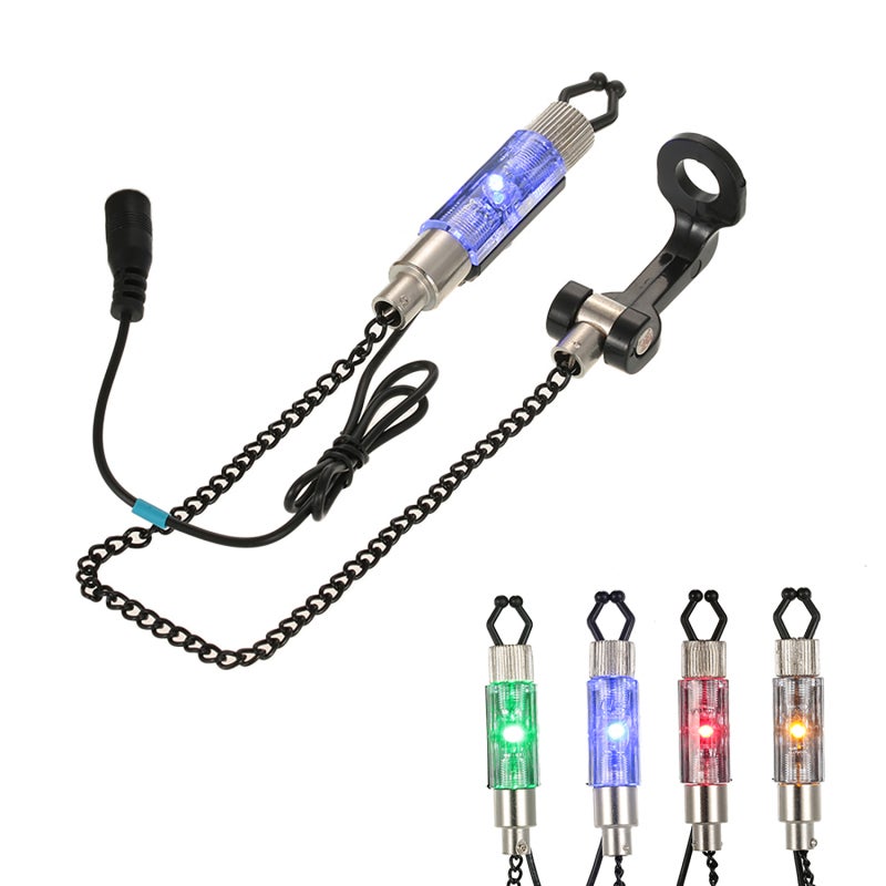 COONOR Iron Fishing Bite Alarm Chain Hanger Swinger LED Illuminated Indicator - Image 2