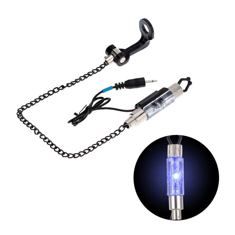 COONOR Iron Fishing Bite Alarm Chain Hanger Swinger LED Illuminated Indicator - Image 4