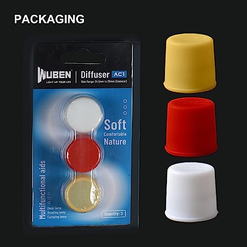 WUBEN AC1 3 Colors Flashlight Diffuser Durable Compatible with 24.5-26mm Diameter Lamp Caps for C3 L50 L50S TO40R TO46R Flashlight - Image 5