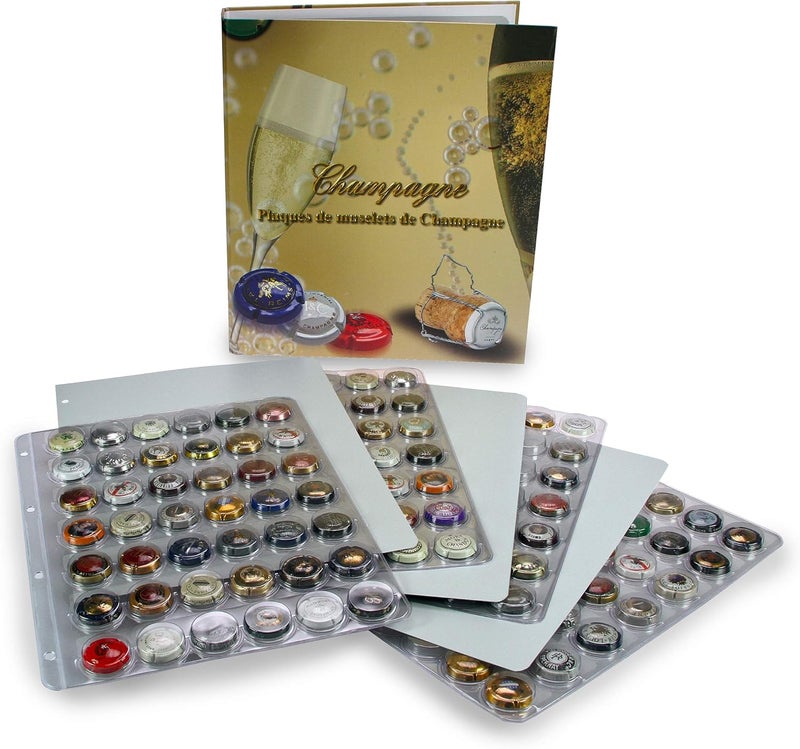 SAFE Champagne Cap Display Album w2 Pages for 84 Champagne Caps - Image 1