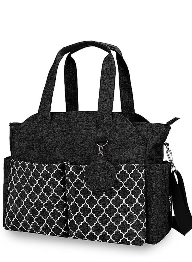GROWSTEADY Diaper Bag Tote with Changing Station Upgrade Multi-Function Baby Bag with Adjustable Shoulder Strap  - Image 1