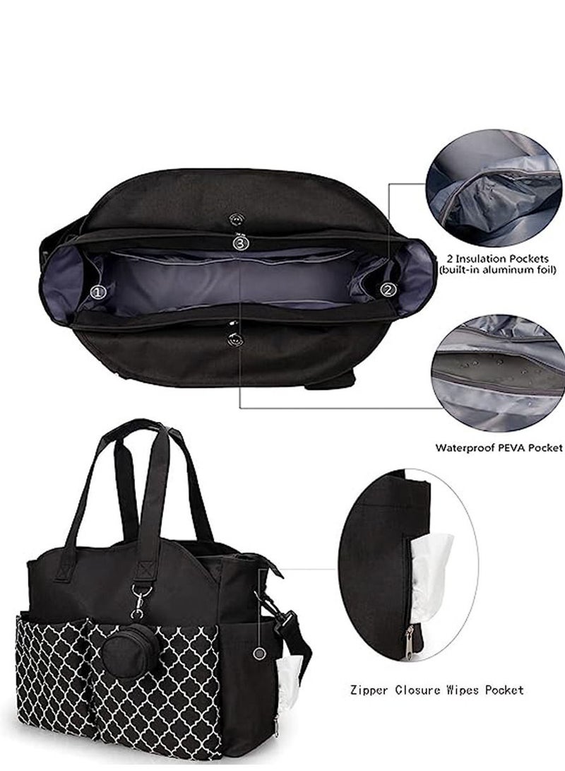 GROWSTEADY Diaper Bag Tote with Changing Station Upgrade Multi-Function Baby Bag with Adjustable Shoulder Strap  - Image 5