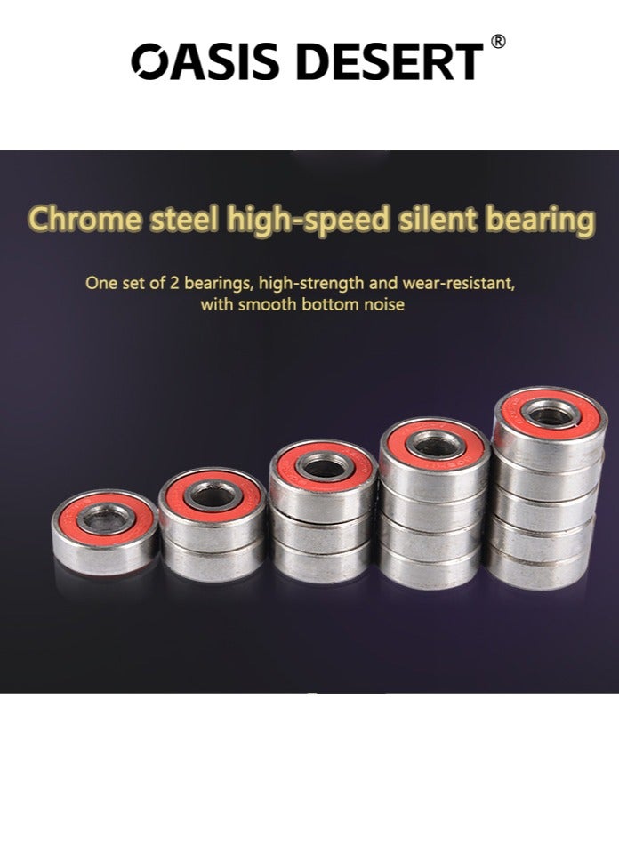 صحراء الواحة لوح تزلج ذو 31 بوصة للبالغين المبتدئين رباعي العجلات لوح مقعر مزدوج - Image 5