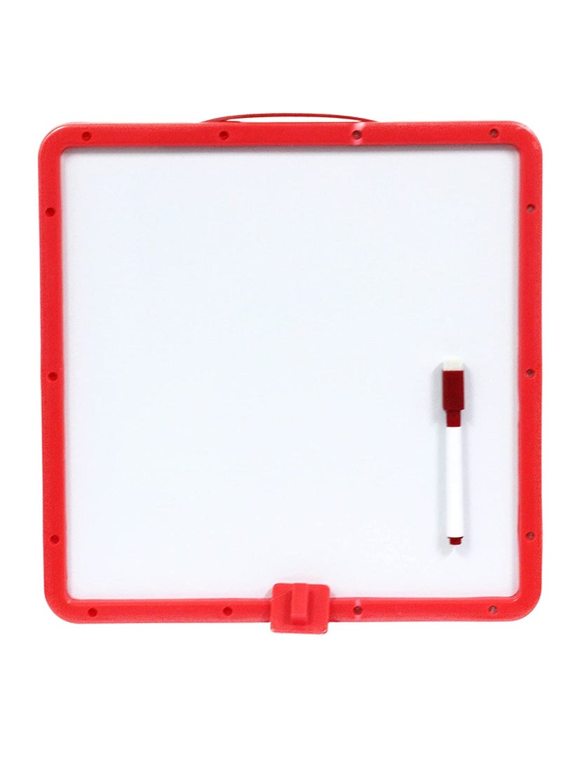 Writing and drawing board with Magnetic Arabic Letters 30 Cm x 30 cm RED COLOR  - Image 1