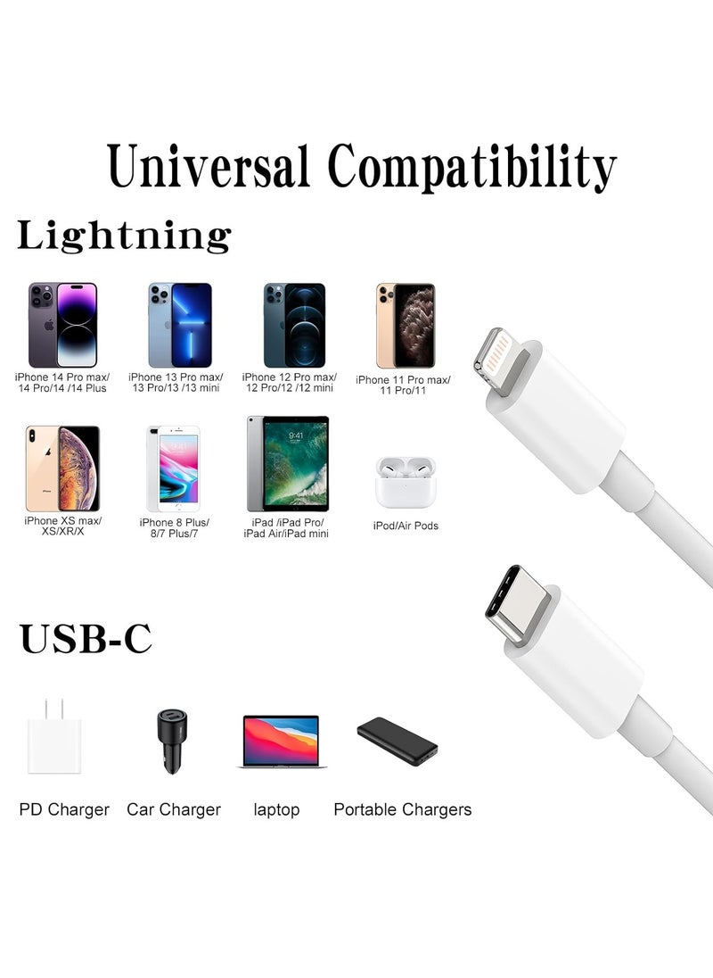 Generic - USB C to Lightning Cable,3FT Type C iPhone Charger Cable Compatible with iPhone 14 13 12 11 Pro Max XR XS X 8 7 6 Plus SE Charger Cord,Lightning to USB C for Car CarPlay Cable - Image 1