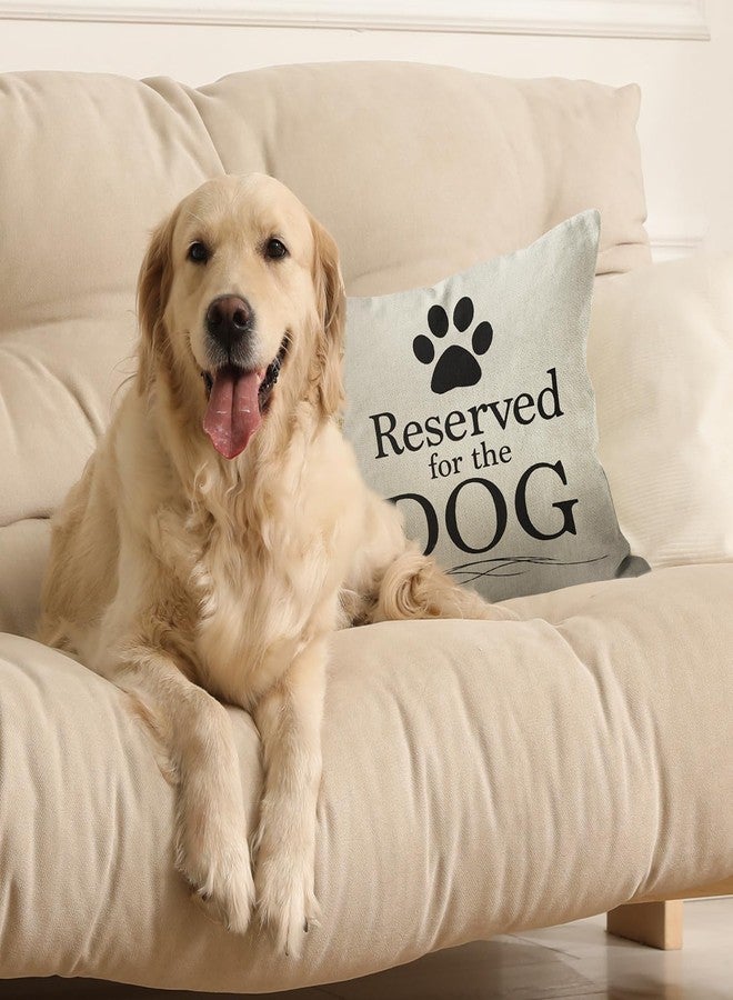 M-Qizi Reserved for The Dog Pillow Covers, 18x18 Pillow Cover, Dog Pillow Case, Dog Owner Gifts for Women Dog Pillows for Small Dogs, Dog Pillows Dog Owner Gifts - Image 2