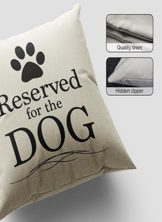 M-Qizi Reserved for The Dog Pillow Covers, 18x18 Pillow Cover, Dog Pillow Case, Dog Owner Gifts for Women Dog Pillows for Small Dogs, Dog Pillows Dog Owner Gifts - Image 5