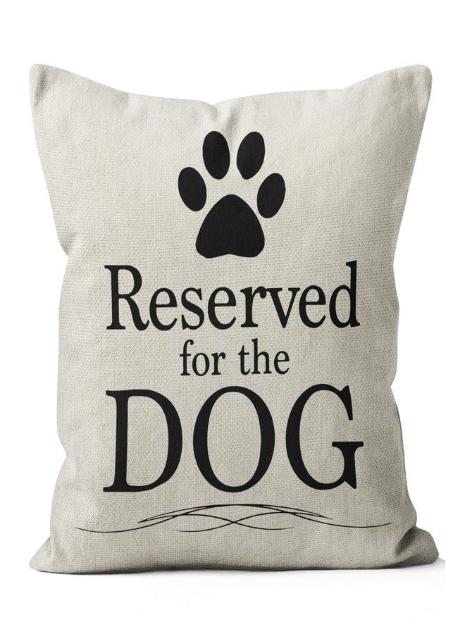 M-Qizi Reserved for The Dog Pillow Covers, 18x18 Pillow Cover, Dog Pillow Case, Dog Owner Gifts for Women Dog Pillows for Small Dogs, Dog Pillows Dog Owner Gifts - Image 1