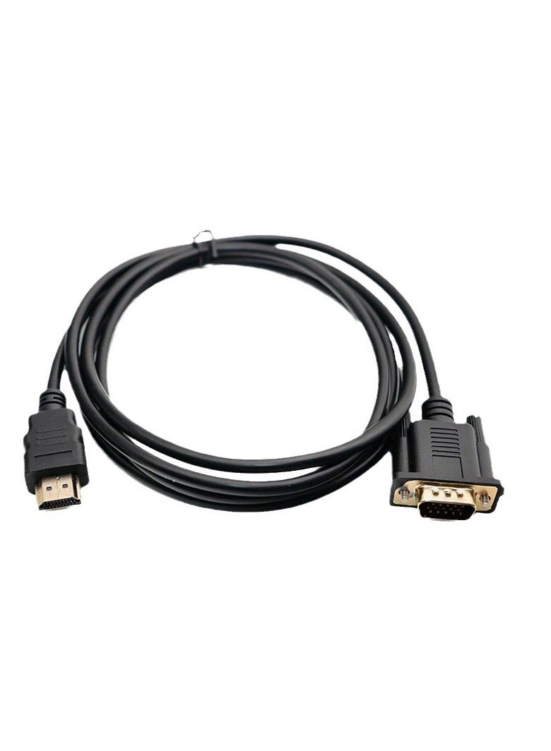 Bukela HDMI to VGA high-definition cable with chip 1.8 meters computer monitor projector connection cable without audio and power supply  - Image 1