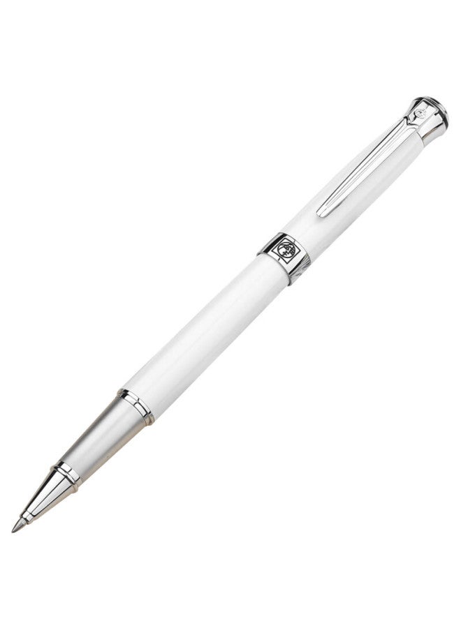 Pimio Signature Pen Business Office Gift Ballpoint Pen Adult Signature Pen Student Calligraphy Pen Men And Women Graduation Gift 0.5mm Sweden Flower King Series 903 Pearl White - Image 5