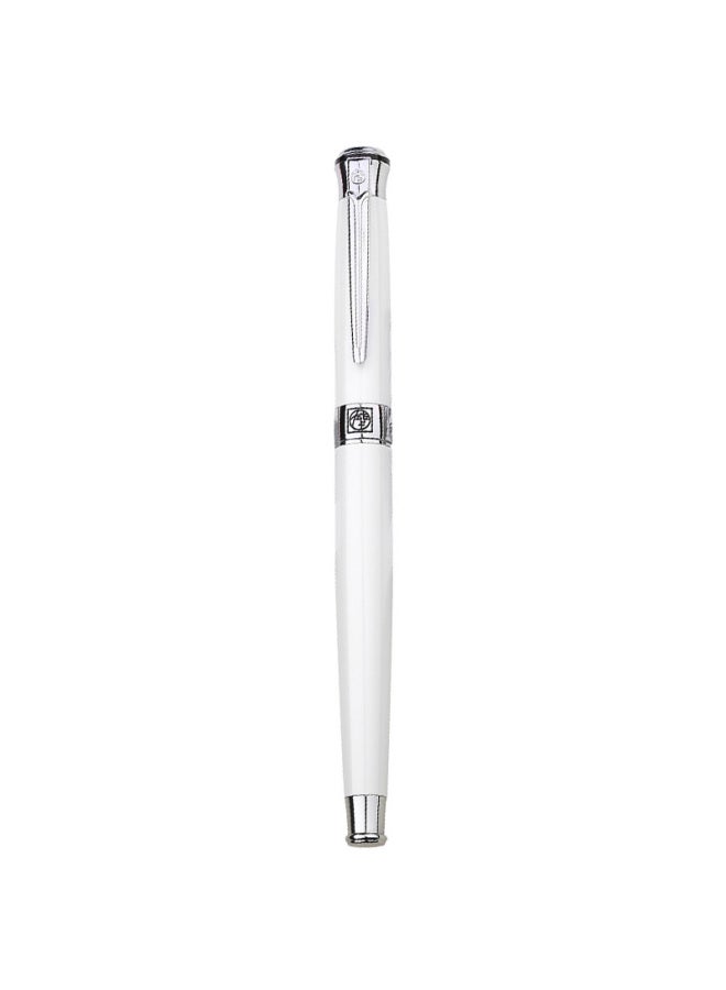 Pimio Signature Pen Business Office Gift Ballpoint Pen Adult Signature Pen Student Calligraphy Pen Men And Women Graduation Gift 0.5mm Sweden Flower King Series 903 Pearl White - Image 3